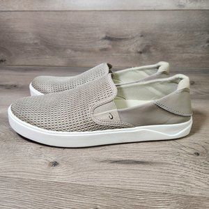 Olukai Lae Ahi Slip On Sneakers Mens Size 11 Olive 10443-1010 Laceless Casual